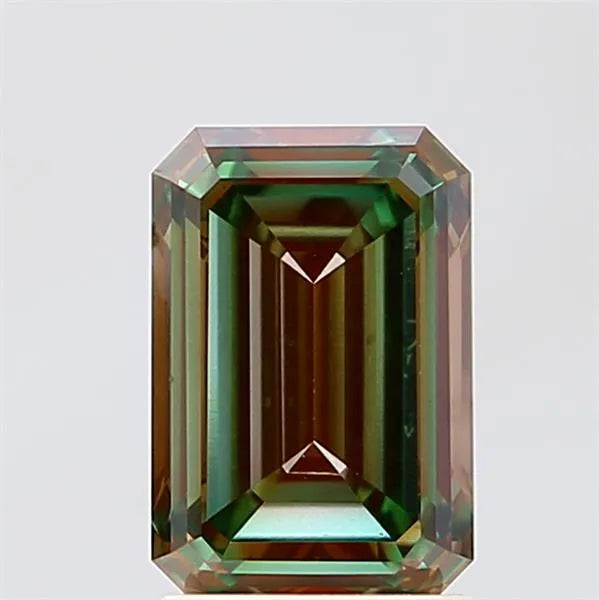 2.02ct Emerald Lab Grown Diamond (Colour Fancy Vivid Pink Green, Clarity VS1, IGI Certified)