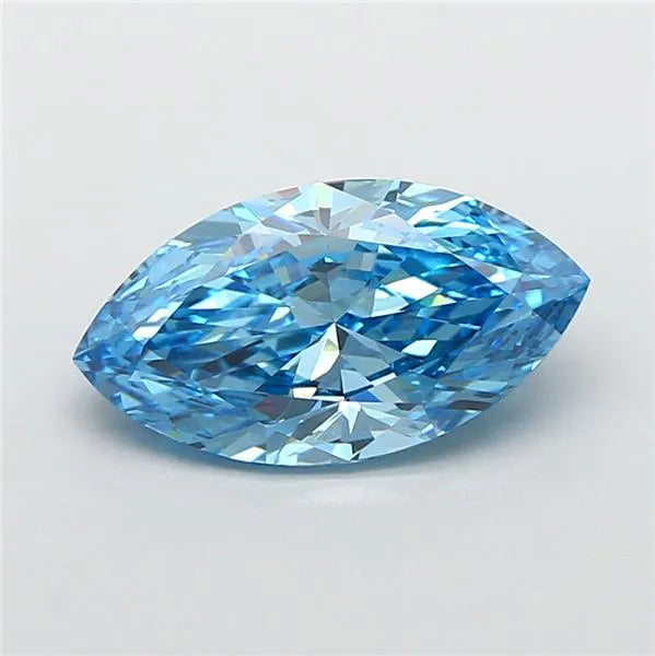 2.02ct Marquise Lab Grown Diamond (Colour Fancy Vivid Blue, Clarity VS1, IGI Certified)