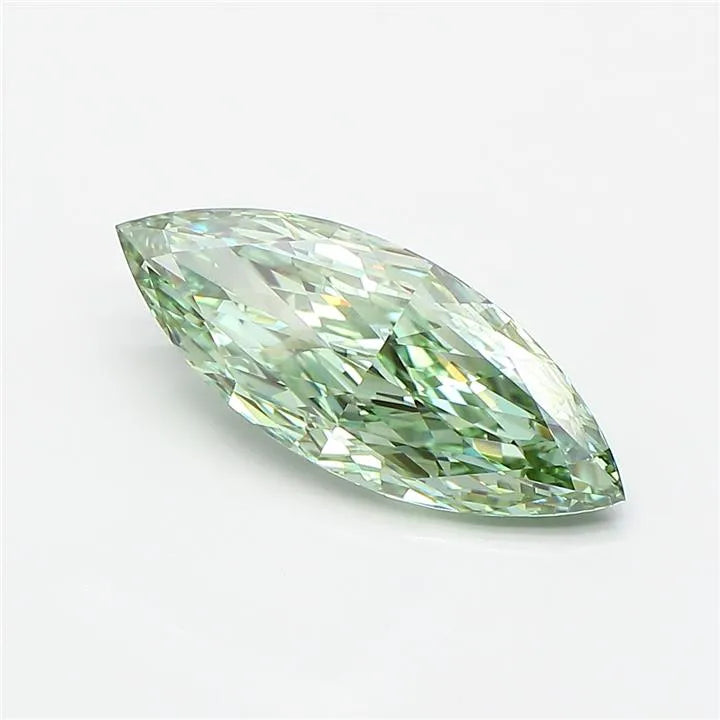 2.02ct Marquise Lab Grown Diamond (Colour Fancy Vivid Green, Clarity VS1, IGI Certified)