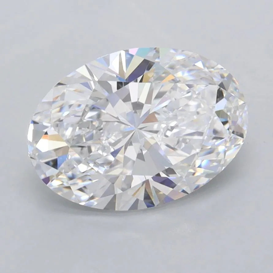 2.02ct Oval Lab Grown Diamond (Colour D, Clarity FL, IGI Certified)