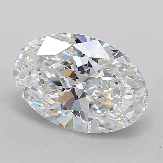 2.02ct Oval Lab Grown Diamond (Colour D, Clarity IF, Cut EX, GIA Certified)