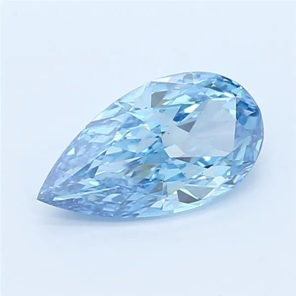 2.02ct Pear Lab Grown Diamond (Colour Fancy Vivid Blue, Clarity VS2, IGI Certified)