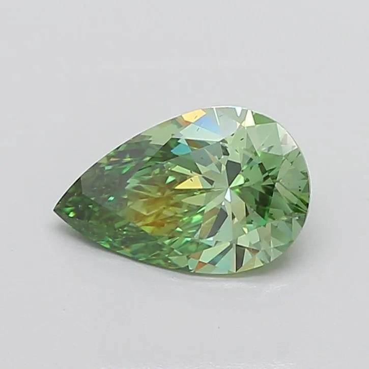 2.02ct Pear Lab Grown Diamond (Colour Fancy Vivid Green, Clarity SI1, IGI Certified)