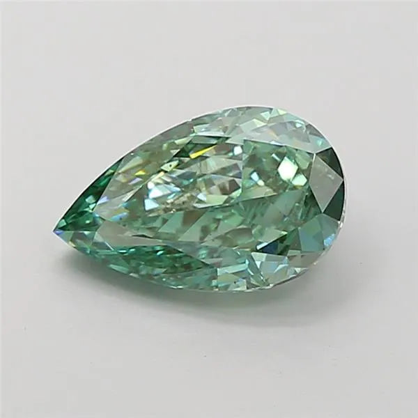 2.02ct Pear Lab Grown Diamond (Colour Fancy Vivid Green, Clarity VS1, IGI Certified)