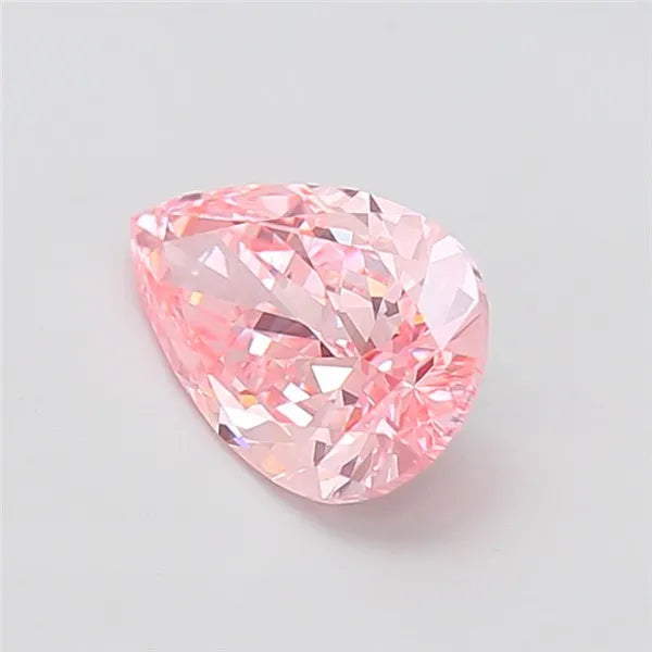 2.02ct Pear Lab Grown Diamond (Colour Fancy Vivid Pink, Clarity VS1, IGI Certified)