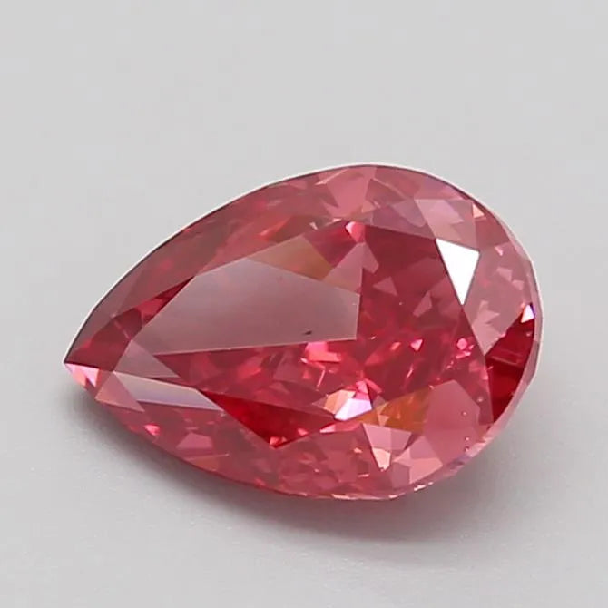 2.02ct Pear Lab Grown Diamond (Colour Fancy Vivid Pink, Clarity VS2, IGI Certified)