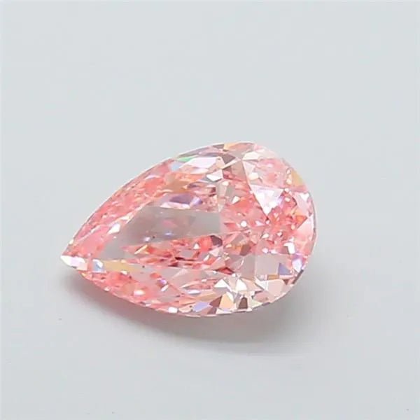 2.02ct Pear Lab Grown Diamond (Colour Fancy Vivid Pink, Clarity VS2, IGI Certified)