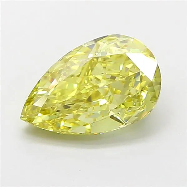 2.02ct Pear Lab Grown Diamond (Colour Fancy Vivid Yellow, Clarity VVS2, IGI Certified)