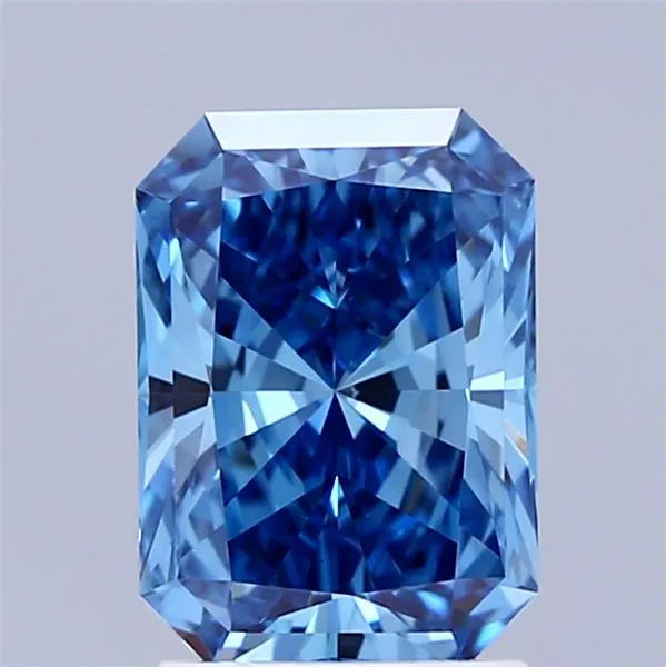 2.02ct Radiant Lab Grown Diamond (Colour Fancy Vivid Blue, Clarity VVS2, IGI Certified)