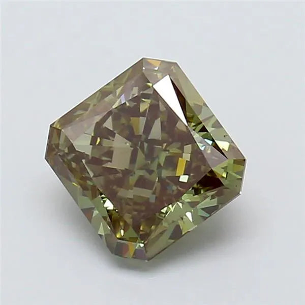 2.02ct Square radiant Lab Grown Diamond (Colour Fancy Deep Green, Clarity VS1, IGI Certified)