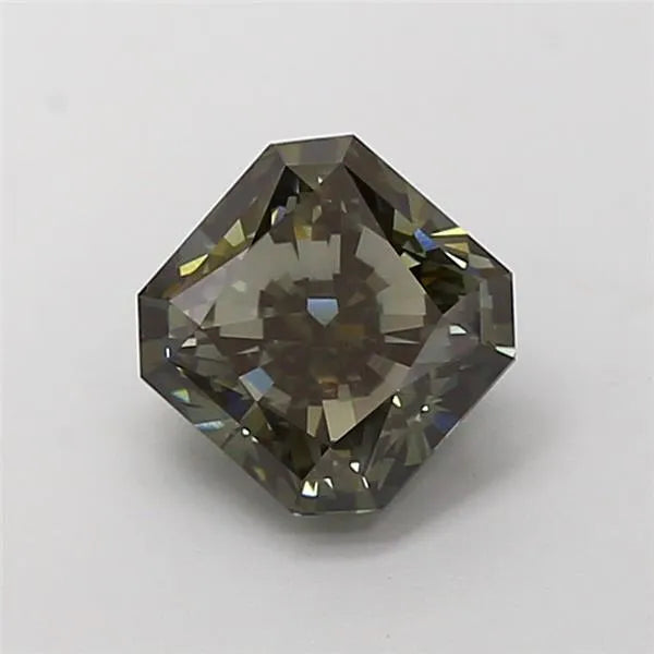 2.02ct Square radiant Lab Grown Diamond (Colour Fancy Deep Green Gray, Clarity VS1, IGI Certified)