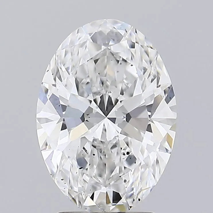 2.03ct Oval Lab Grown Diamond (Colour E, Clarity SI1, IGI Certified)