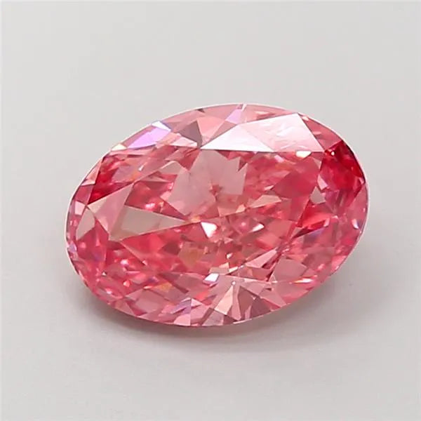 2.03ct Oval Lab Grown Diamond (Colour Fancy Vivid Pink, Clarity VS1, IGI Certified)