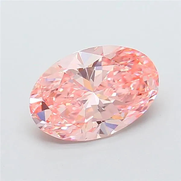 2.03ct Oval Lab Grown Diamond (Colour Fancy Vivid Pink, Clarity VVS2, IGI Certified)