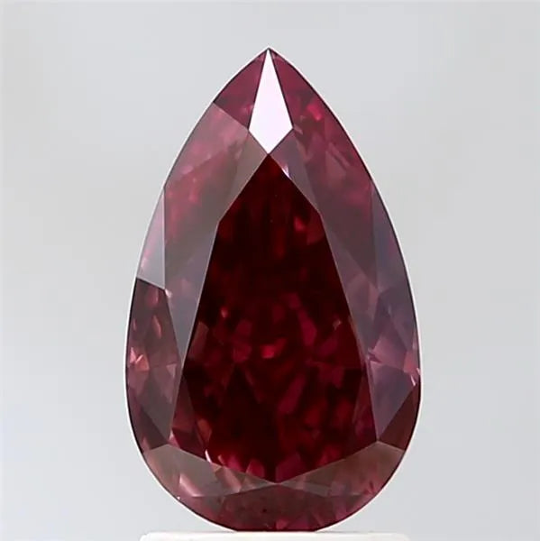 2.03ct Pear Lab Grown Diamond (Colour Fancy Deep Pink, Clarity VS1, IGI Certified)