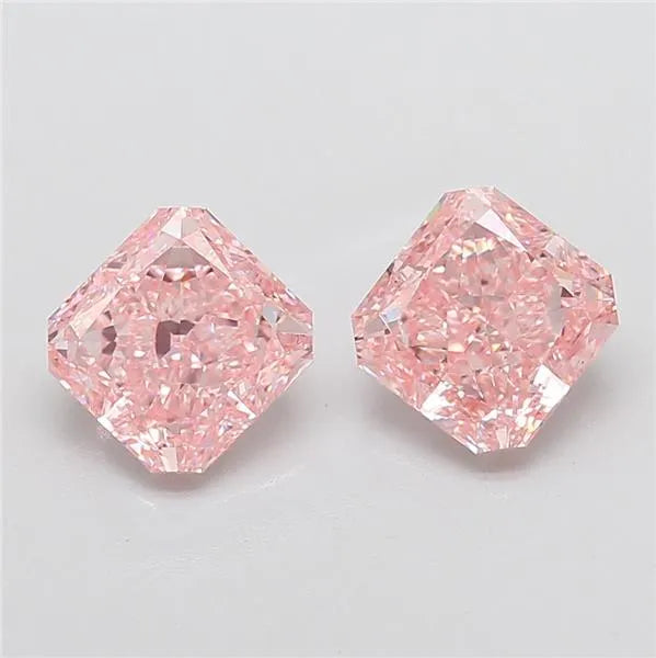 2.03ct Square radiant Lab Grown Diamond (Colour Fancy Intense Pink, Clarity VVS2, IGI Certified)