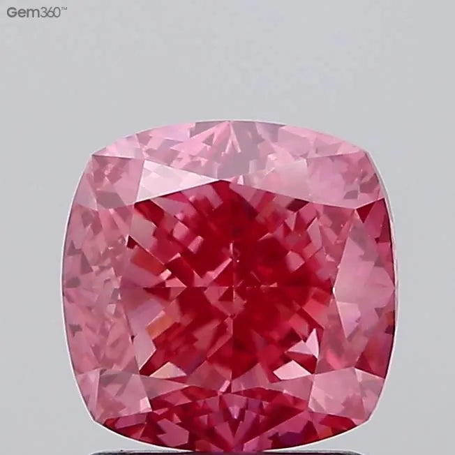 2.04ct Cushion modified Lab Grown Diamond (Colour Fancy Vivid Pink, Clarity VS1, IGI Certified)