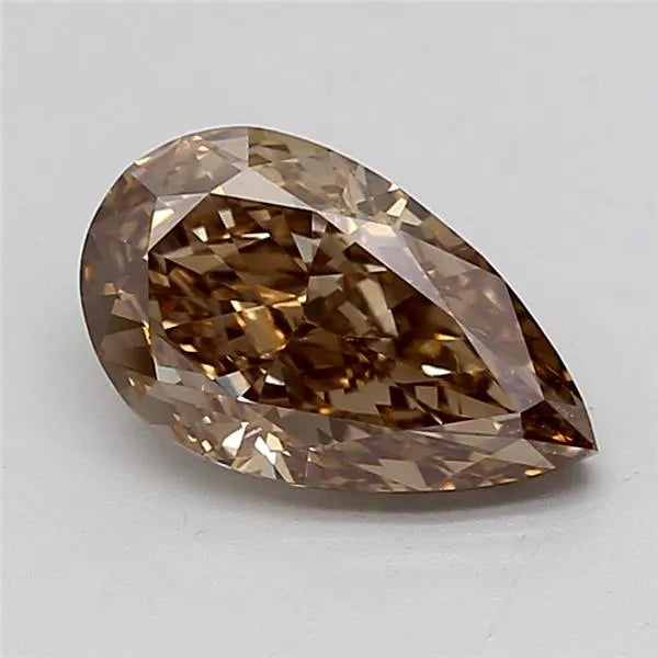 2.04ct Pear Lab Grown Diamond (Colour Fancy Brown, Clarity VVS2, IGI Certified)