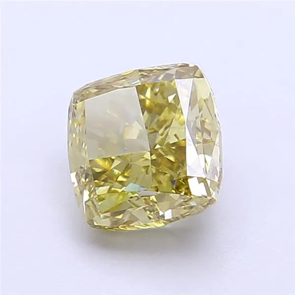 2.05ct Cushion modified Lab Grown Diamond (Colour Fancy Gray Yellow, Clarity VS1, IGI Certified)