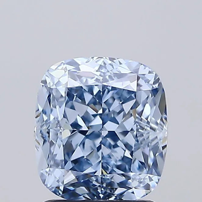 2.05ct Cushion modified Lab Grown Diamond (Colour Fancy Vivid Blue, Clarity VS1, IGI Certified)