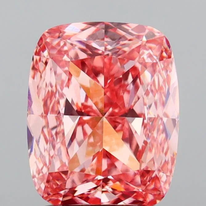 2.05ct Cushion modified Lab Grown Diamond (Colour Fancy Vivid Pink, Clarity VVS2, IGI Certified)
