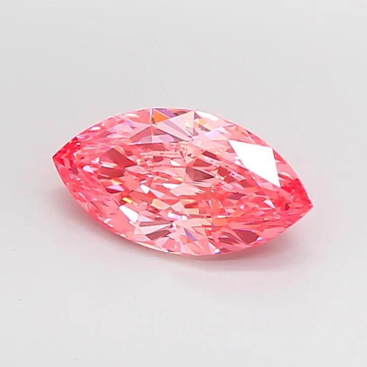 2.05ct Marquise Lab Grown Diamond (Colour Fancy Vivid Pink, Clarity VVS2, IGI Certified)