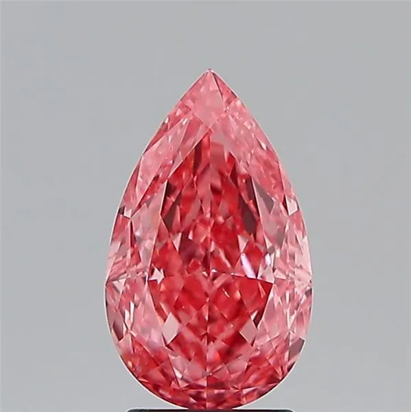 2.05ct Pear Lab Grown Diamond (Colour Fancy Vivid Pink, Clarity VS1, IGI Certified)