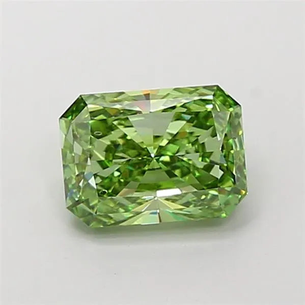 2.05ct Radiant Lab Grown Diamond (Colour Fancy Vivid Green, Clarity SI1, IGI Certified)