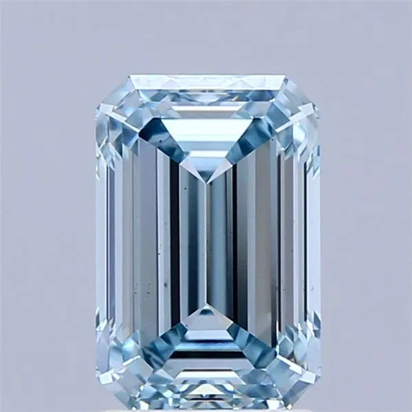 2.06ct Emerald Lab Grown Diamond (Colour Fancy Intense Greenish Blue, Clarity VS1, IGI Certified)