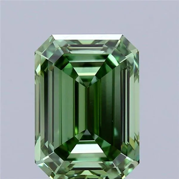 2.06ct Emerald Lab Grown Diamond (Colour Fancy Vivid Green, Clarity VVS2, IGI Certified)