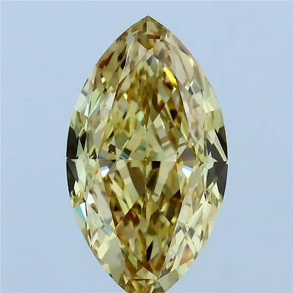 2.06ct Marquise Lab Grown Diamond (Colour Fancy Intense Yellow, Clarity VVS2, IGI Certified)