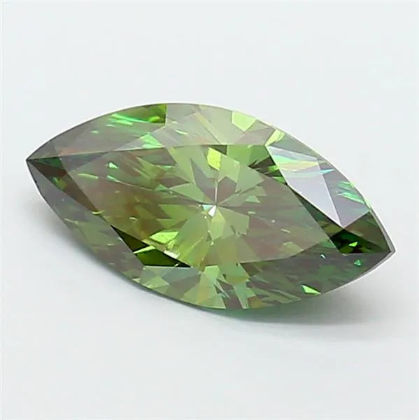 2.06ct Marquise Lab Grown Diamond (Colour Fancy Vivid Green, Clarity VVS2, IGI Certified)