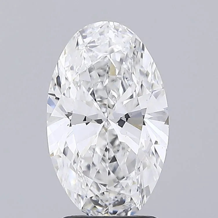 2.06ct Oval Lab Grown Diamond (Colour E, Clarity VVS2, IGI Certified)