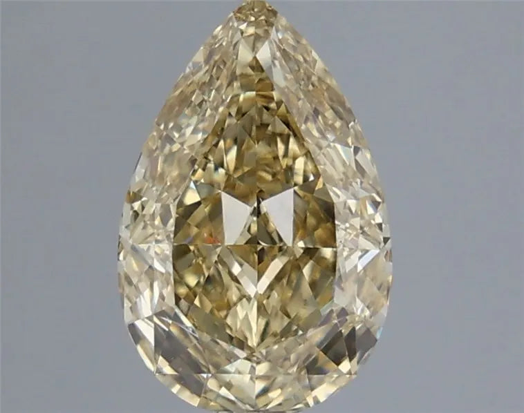 2.06ct Pear Lab Grown Diamond (Colour Fancy Yellow, Clarity VVS2, IGI Certified)