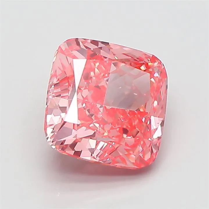 2.07ct Cushion modified Lab Grown Diamond (Colour Fancy Vivid Pink, Clarity VS1, IGI Certified)