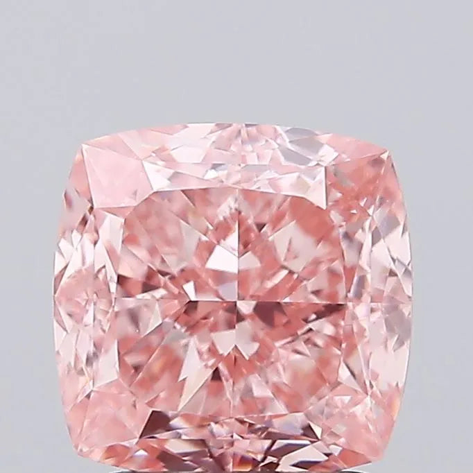 2.07ct Cushion modified Lab Grown Diamond (Colour Fancy Vivid Pink, Clarity VVS2, IGI Certified)