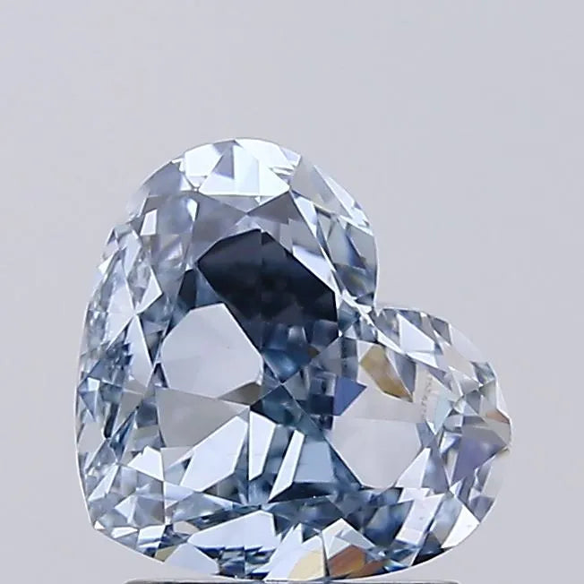 2.07ct Heart Lab Grown Diamond (Colour Fancy Intense Blue, Clarity VS1, IGI Certified)