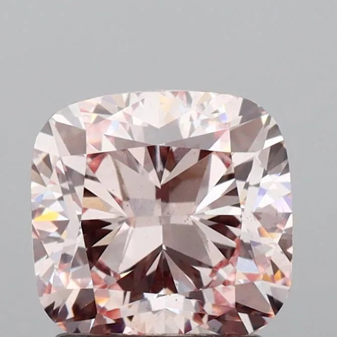 2.08ct Cushion brilliant Lab Grown Diamond (Colour Fancy Pink, Clarity VS2, IGI Certified)