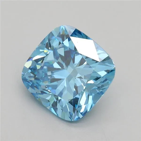2.08ct Cushion brilliant Lab Grown Diamond (Colour Fancy Vivid Blue, Clarity VS1, IGI Certified)