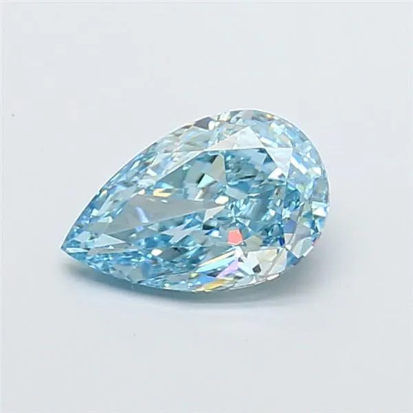2.08ct Pear Lab Grown Diamond (Colour Fancy Vivid Blue, Clarity VVS2, IGI Certified)