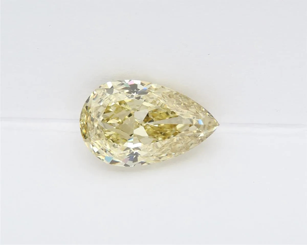 2.08ct Pear Lab Grown Diamond (Colour Fancy Yellow, Clarity VVS2, IGI Certified)
