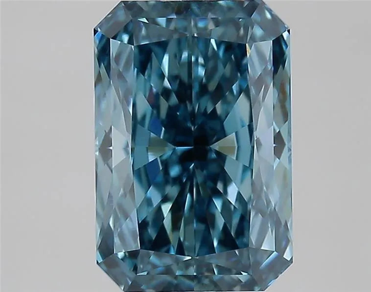 2.08ct Radiant Lab Grown Diamond (Colour Fancy Vivid Blue, Clarity VVS2, IGI Certified)
