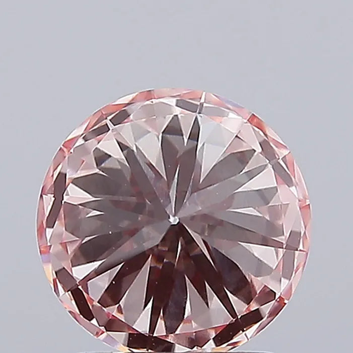 2.08ct Round Lab Grown Diamond (Colour Fancy Intense Pink, Clarity VS1, Cut EX, IGI Certified)