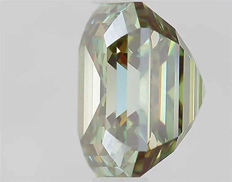 2.09ct Asscher Lab Grown Diamond (Colour Fancy Vivid Green, Clarity VVS2, IGI Certified)