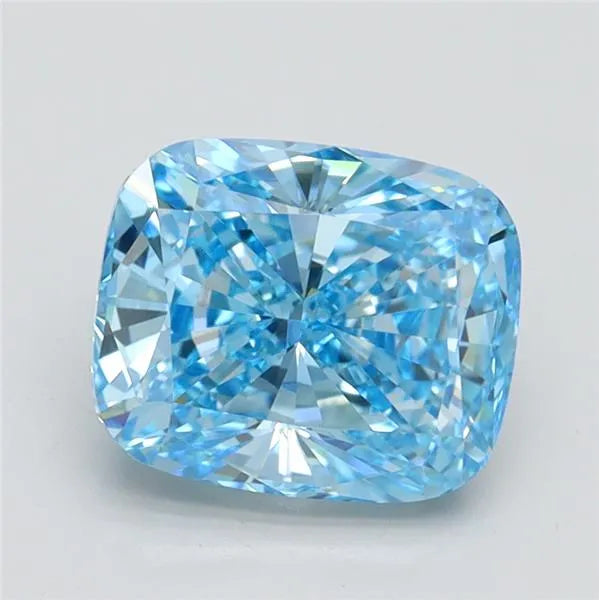 2.09ct Cushion brilliant Lab Grown Diamond (Colour Fancy Vivid Blue, Clarity VVS1, IGI Certified)