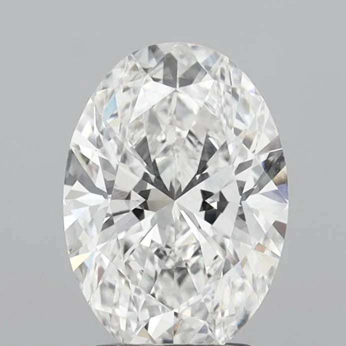 2.09ct Oval Lab Grown Diamond (Colour D, Clarity VVS2, IGI Certified)