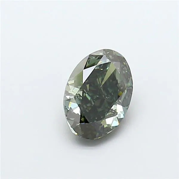 2.09ct Oval Lab Grown Diamond (Colour Fancy Gray Green, Clarity VS2, IGI Certified)