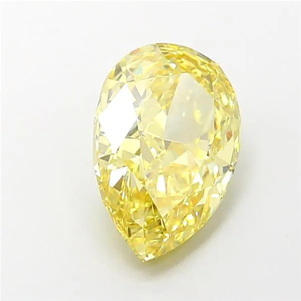 2.09ct Pear Lab Grown Diamond (Colour Fancy Intense Yellow, Clarity VS1, IGI Certified)