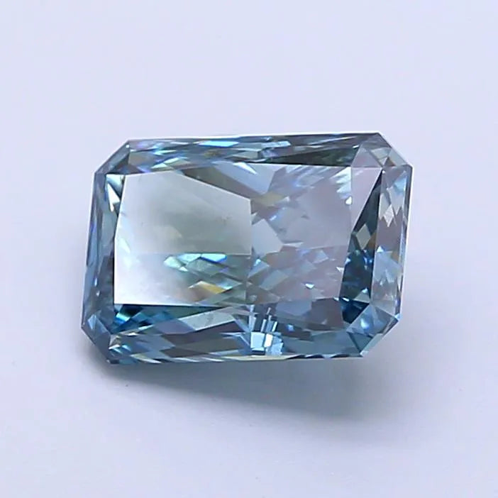 2.09ct Radiant Lab Grown Diamond (Colour Fancy Intense Greenish Blue, Clarity VS2, IGI Certified)