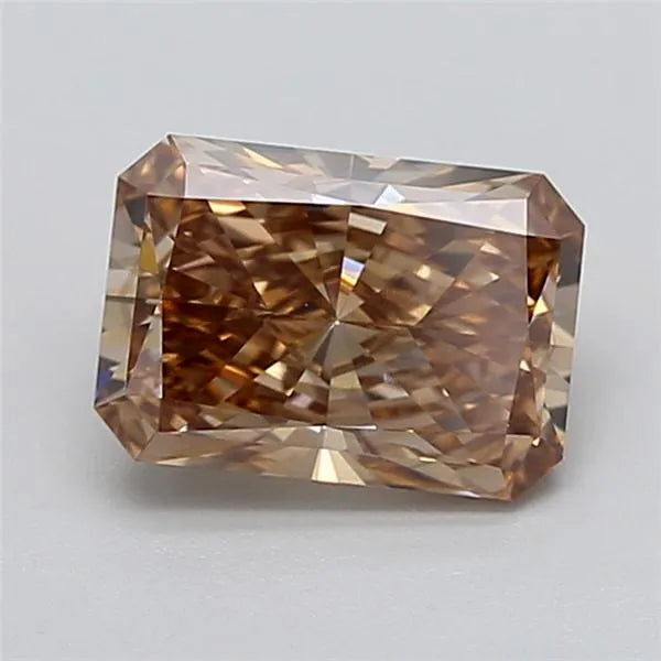 2.09ct Radiant Lab Grown Diamond (Colour Fancy Light Brown, Clarity VVS2, IGI Certified)